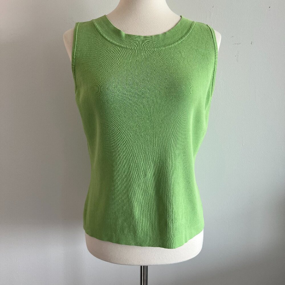 Dressbarn lime green tank size Large
